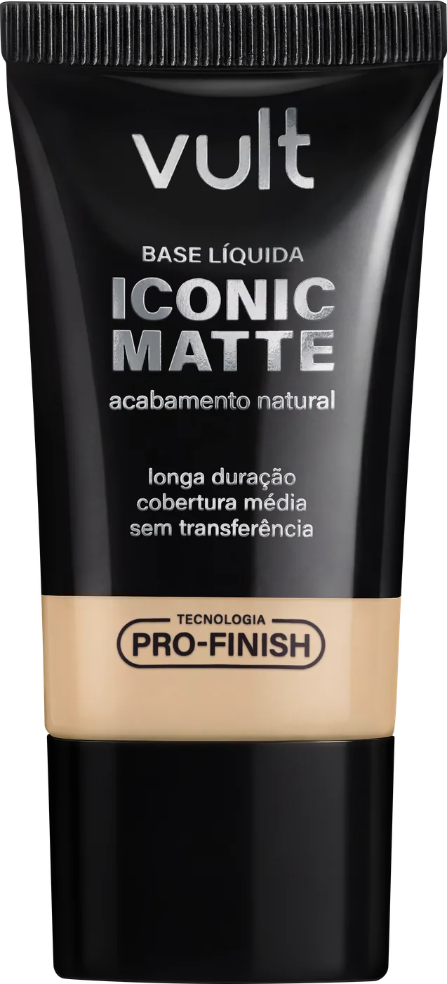 Base líquida Vult Iconic Matte 140Q Quente Médio-Claro